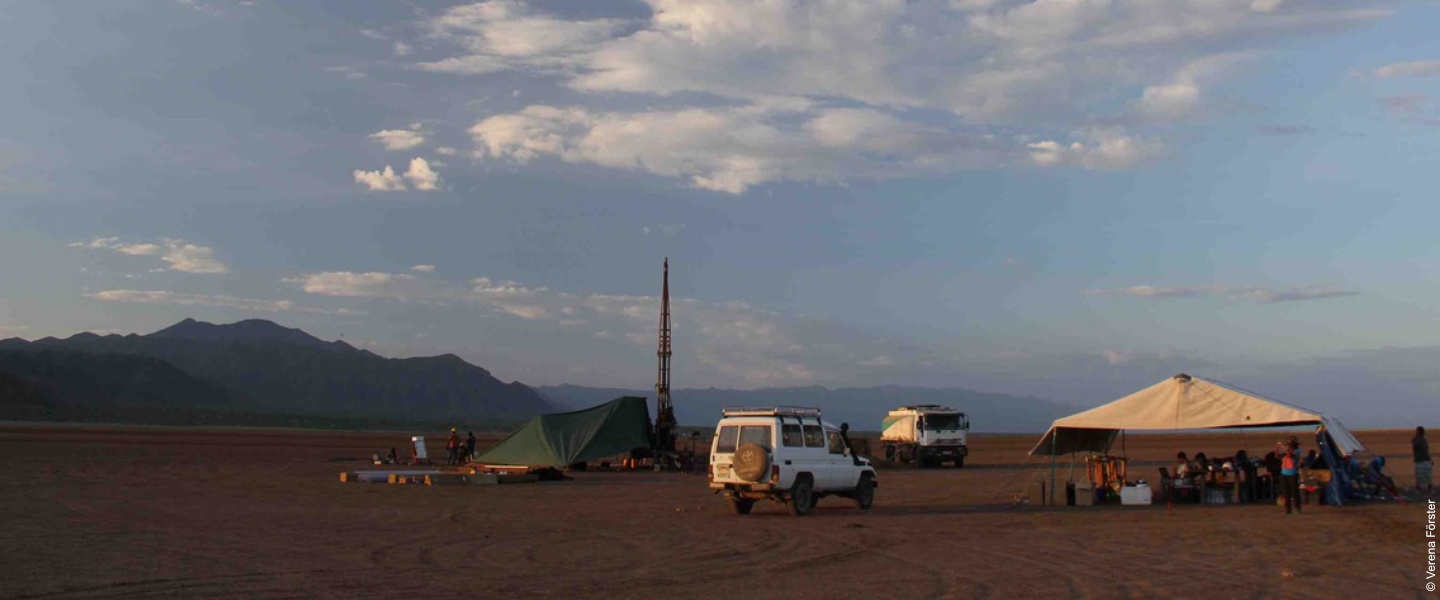 Forschungslager in der Wüste
