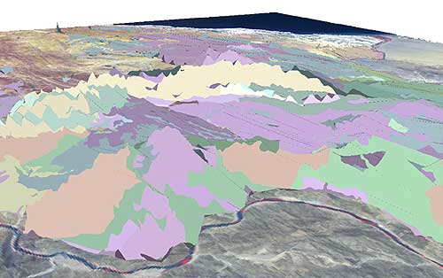 Content geological map