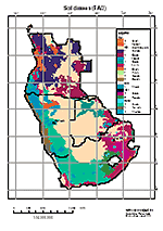 Soil Map - Angola, Namibia, Botswana, Südafrika