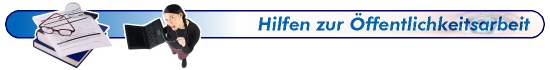 Hilfen zur Öffentlichkeitsarbeit