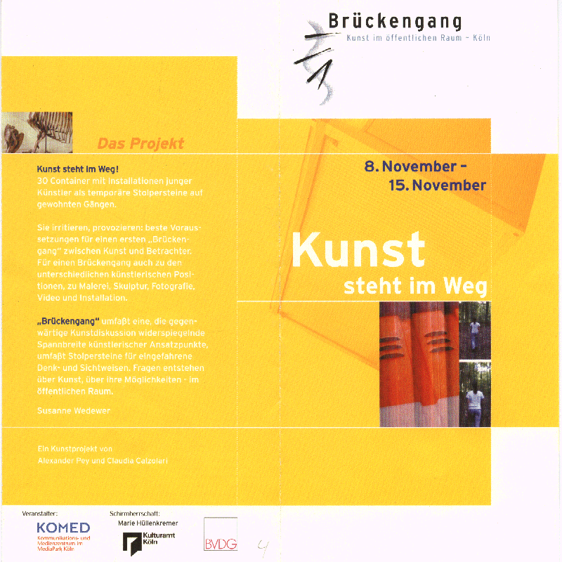 Flyer 'Brueckengang' 