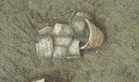 Keramikfunde in situ
