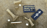 Keramikfunde in situ