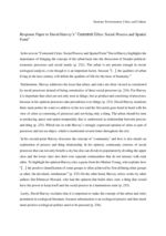 Response Paper to David Harvey “Contested Cities: Social Process and Spatial Form”