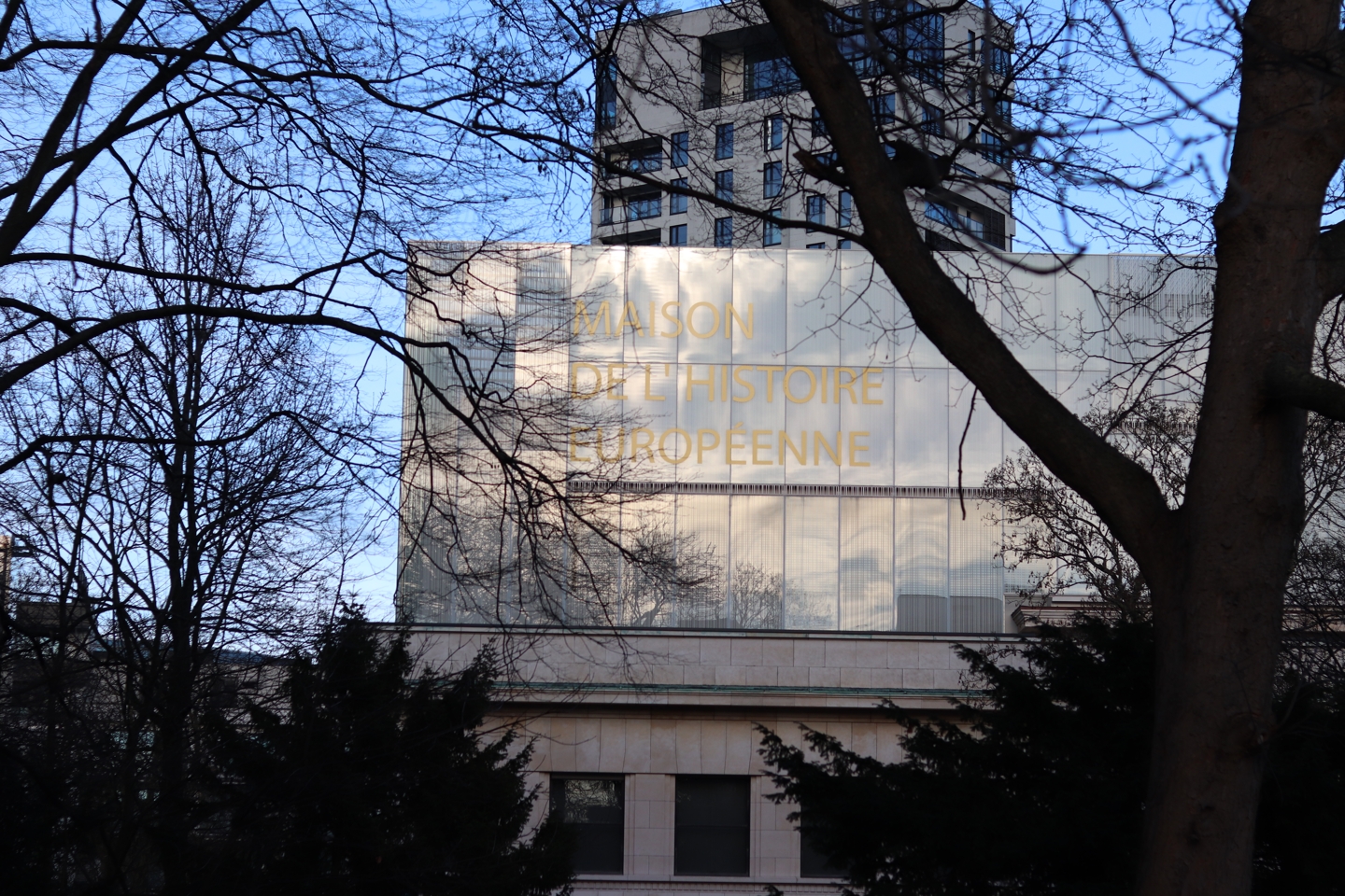 Building of "Maison de l'histoire Europeenne" (Übersetzung:Haus der europäischen Geschichte)